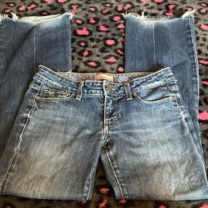 PAIGE Vintage Distressed Bootcut Jeans